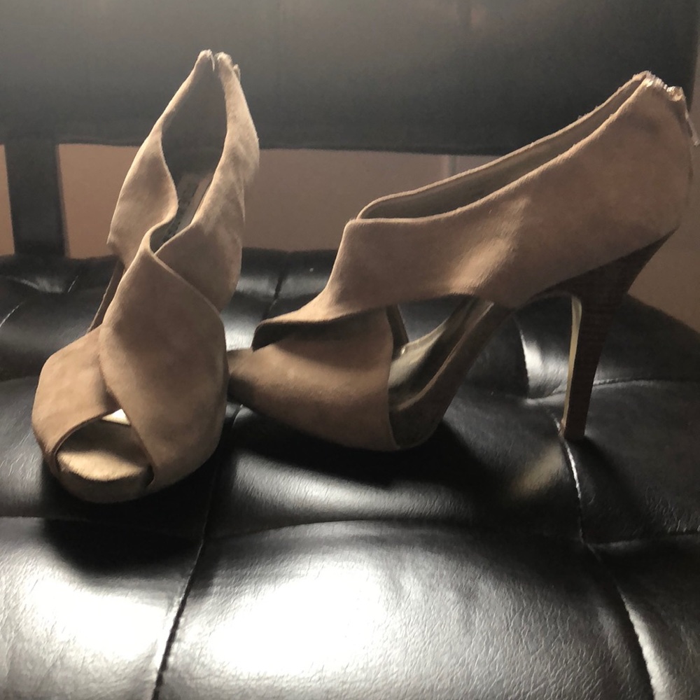 Cute leather heels